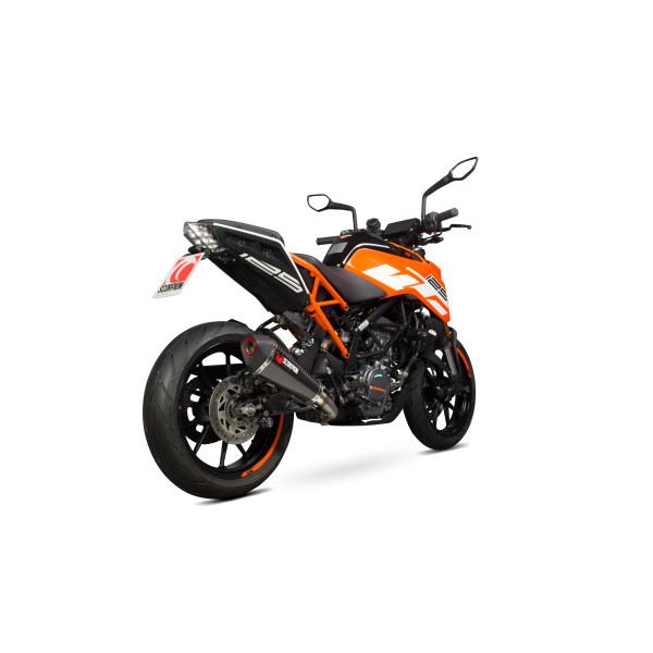 Scorpion Exhaust KTM Duke 125 2017 - 2020 Serket Taper Slip-on Carbon Fibre Sleeve